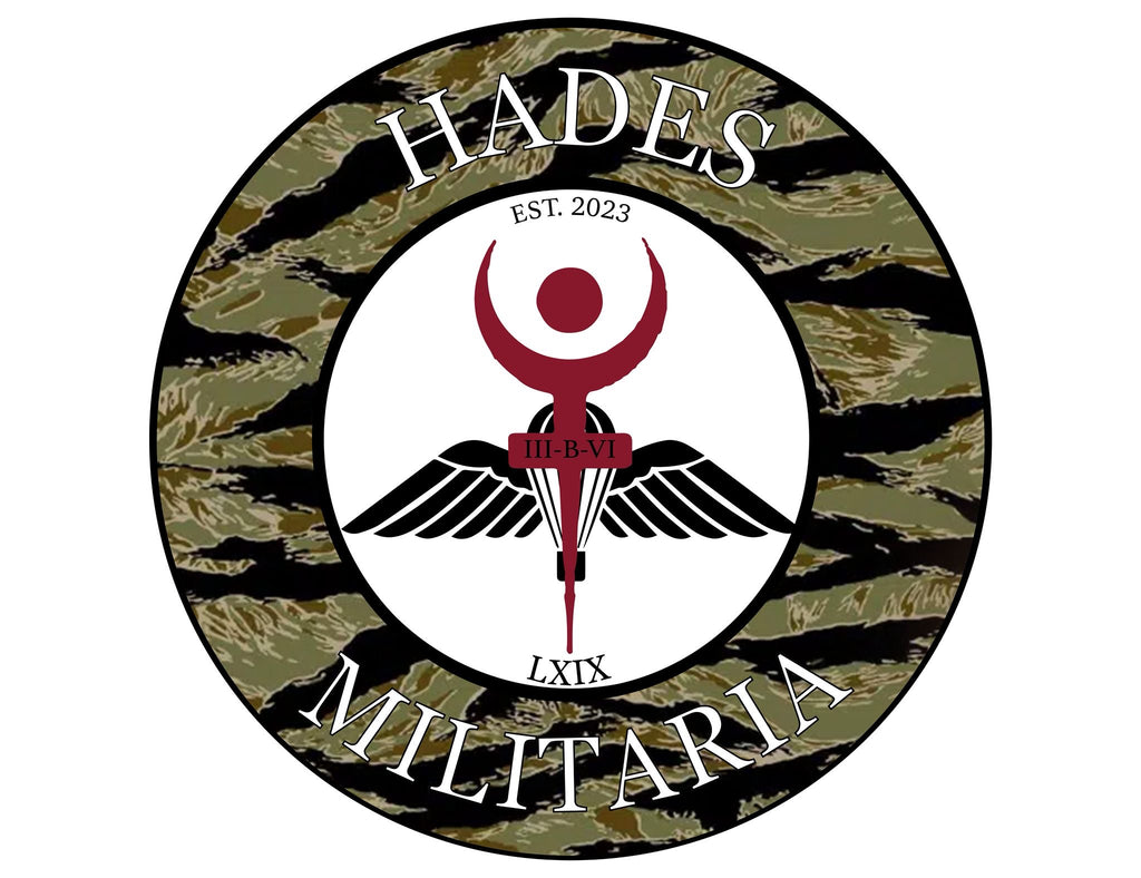 Hades Militaria Logo T-shirt - Tiger Stripe Camouflage
